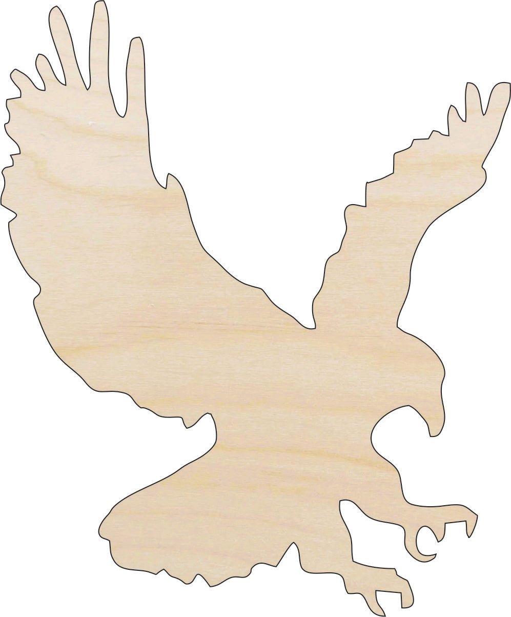 Eagle Wood Craft Shape - Laser Cut Baltic Birch Unfinished DIY Wood Art Supplies BRD233 - The Wood Shape Store