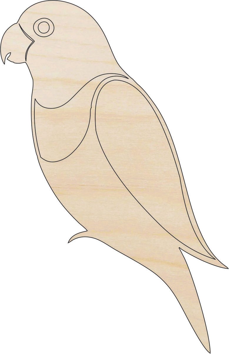 Parrot Wood Craft Shape - Laser Cut Baltic Birch Unfinished DIY Wood Art Supplies BRD239 - The Wood Shape Store
