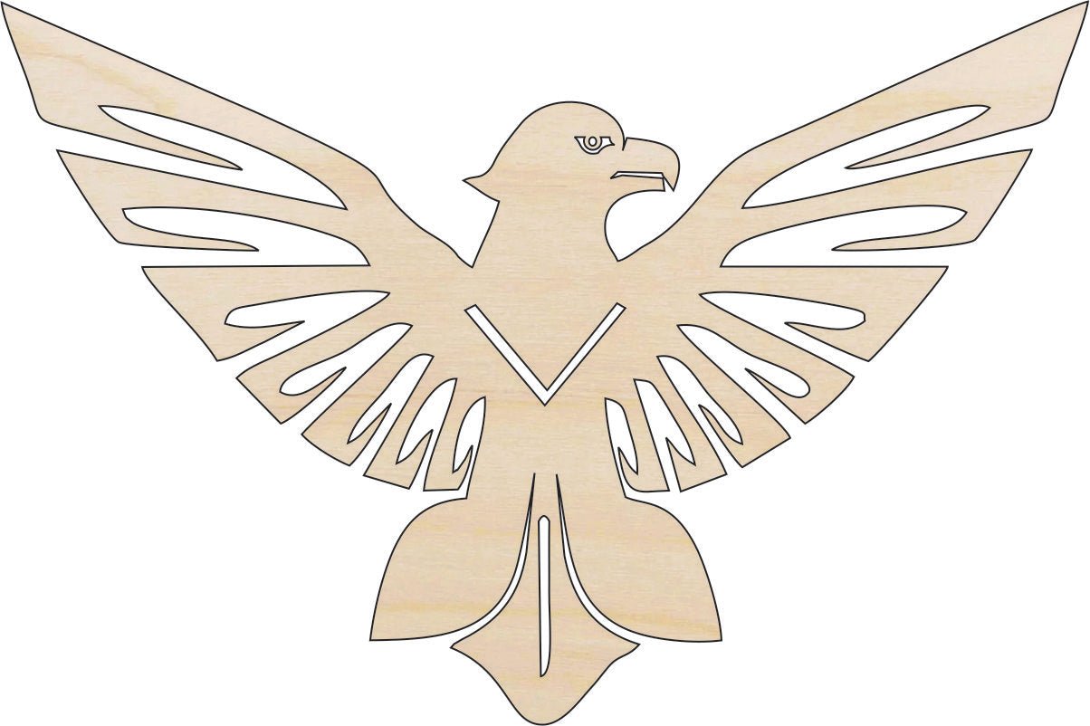 Eagle Wood Craft Shape - Laser Cut Baltic Birch Unfinished DIY Wood Art Supplies BRD33 - The Wood Shape Store