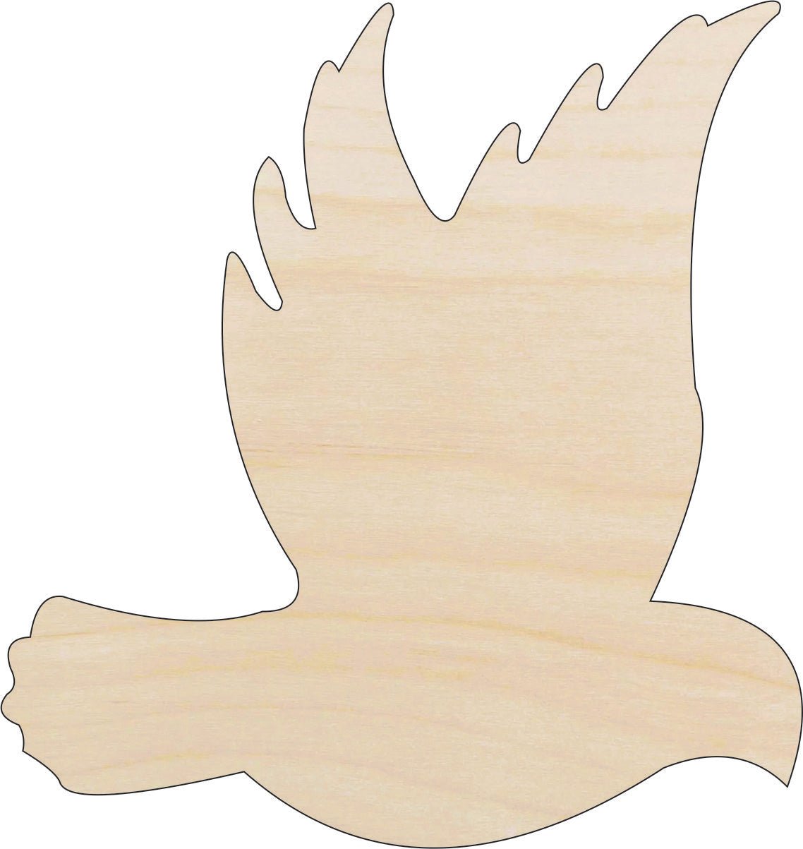 Dove Wood Craft Shape - Laser Cut Baltic Birch Unfinished DIY Wood Art Supplies BRD38 - The Wood Shape Store