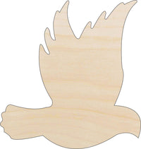 Dove Wood Craft Shape - Laser Cut Baltic Birch Unfinished DIY Wood Art Supplies BRD38 - The Wood Shape Store