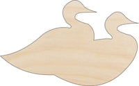 Duck Wood Craft Shape - Laser Cut Baltic Birch Unfinished DIY Wood Art Supplies BRD39 - The Wood Shape Store