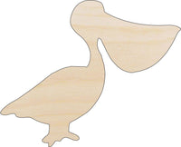 Pelican Wood Craft Shape - Laser Cut Baltic Birch Unfinished DIY Wood Art Supplies BRD57 - The Wood Shape Store