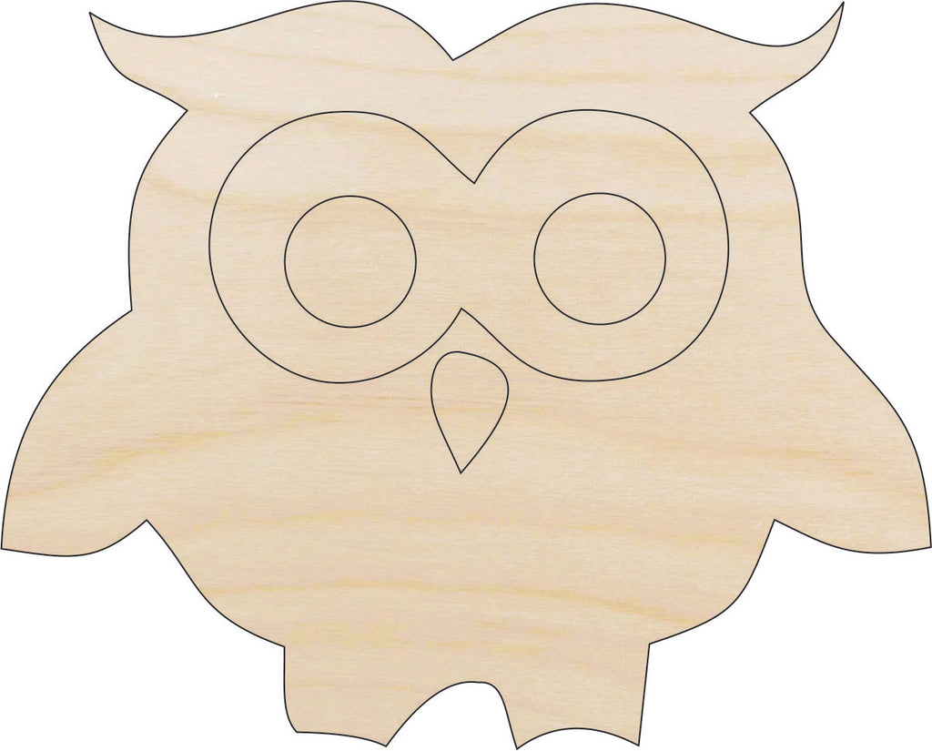 Bird Owl - Laser Cut Out Unfinished Wood Craft Shape BRD64