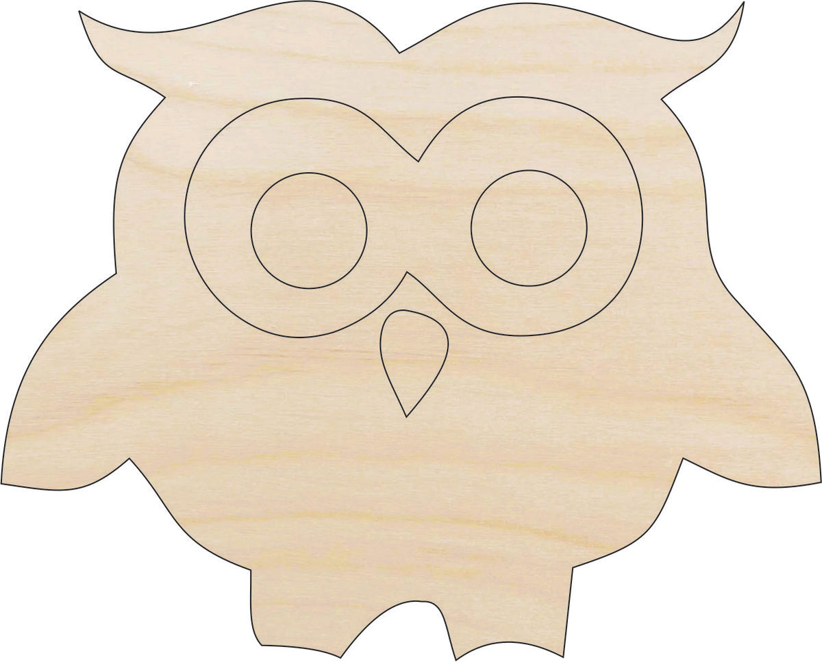 Bird Owl - Laser Cut Out Unfinished Wood Craft Shape BRD64 – The Wood ...