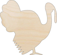 Turkey Wood Craft Shape - Laser Cut Baltic Birch Unfinished DIY Wood Art Supplies BRD65 - The Wood Shape Store