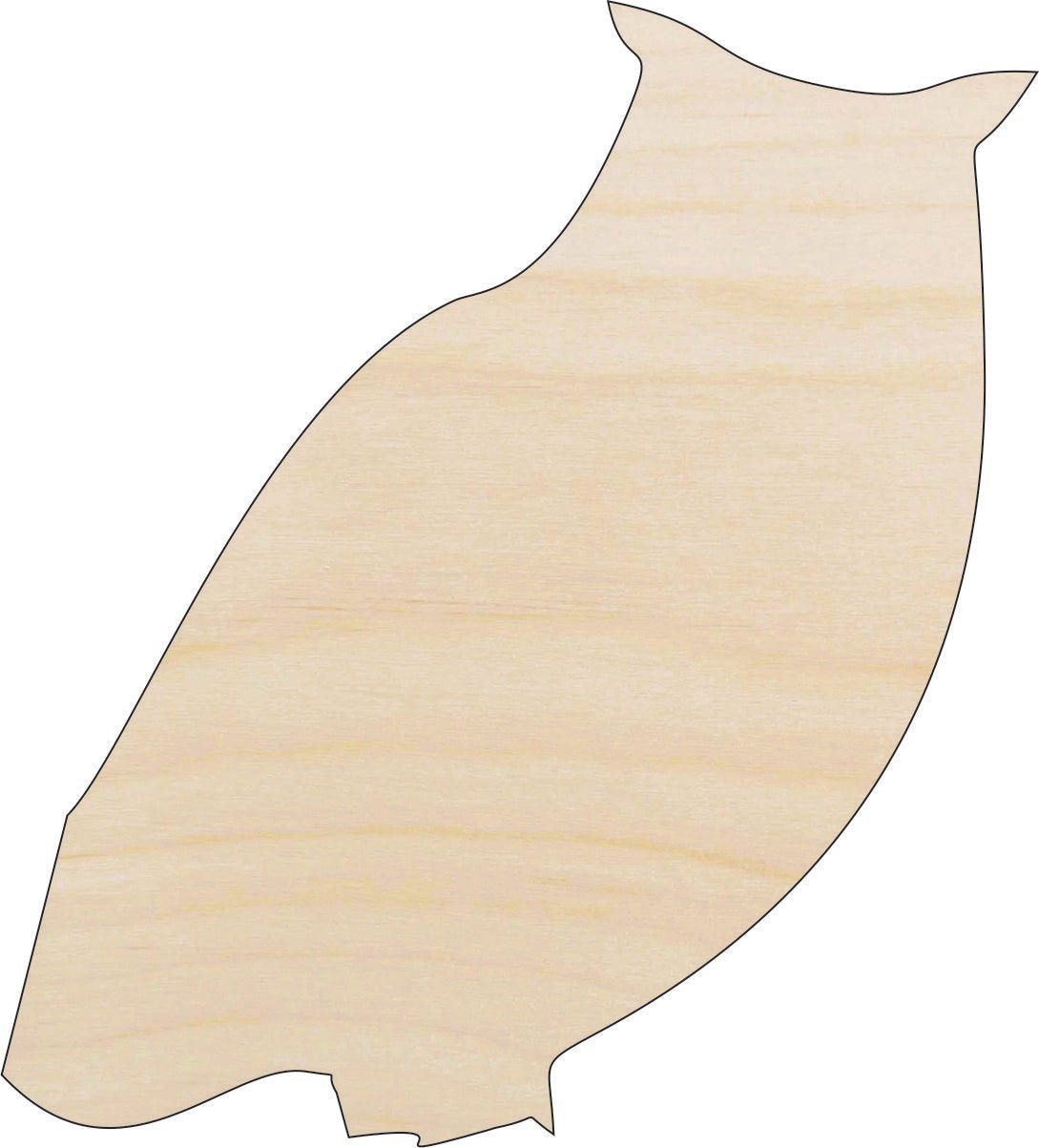 Owl Wood Craft Shape - Laser Cut Baltic Birch Unfinished DIY Wood Art Supplies BRD78 - The Wood Shape Store