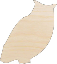 Owl Wood Craft Shape - Laser Cut Baltic Birch Unfinished DIY Wood Art Supplies BRD78 - The Wood Shape Store