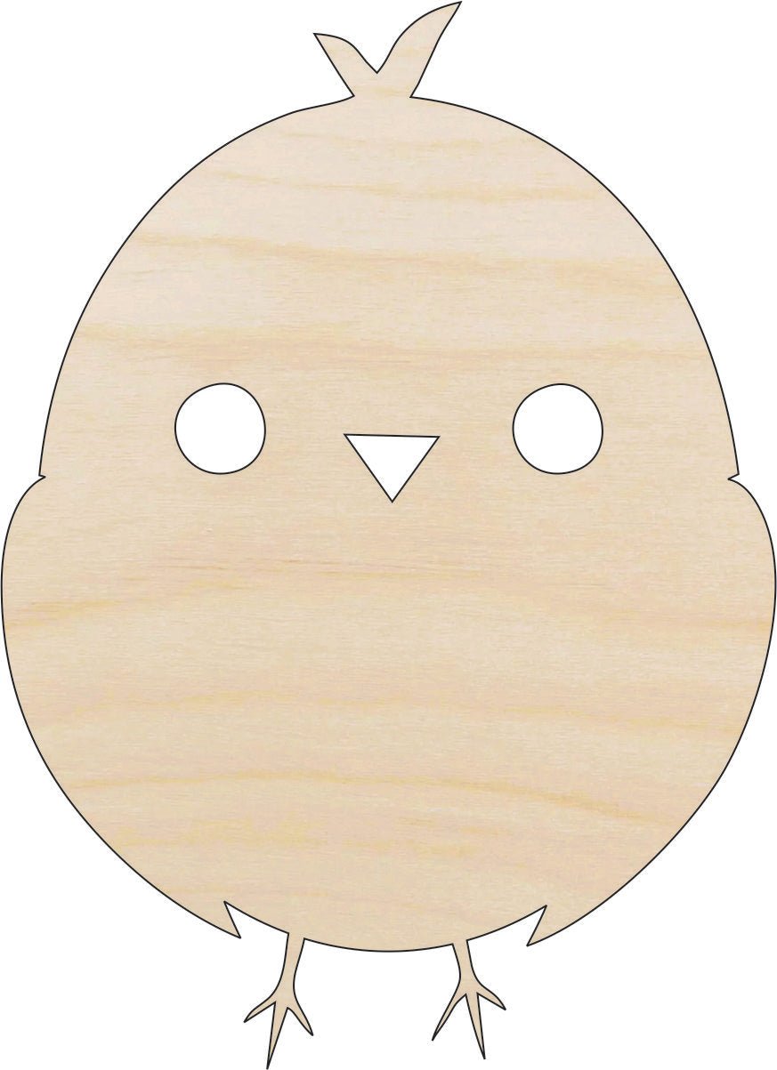 Chick Wood Craft Shape - Laser Cut Baltic Birch Unfinished DIY Wood Art Supplies BRD7 - The Wood Shape Store