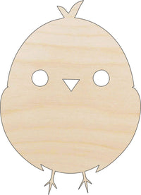 Chick Wood Craft Shape - Laser Cut Baltic Birch Unfinished DIY Wood Art Supplies BRD7 - The Wood Shape Store