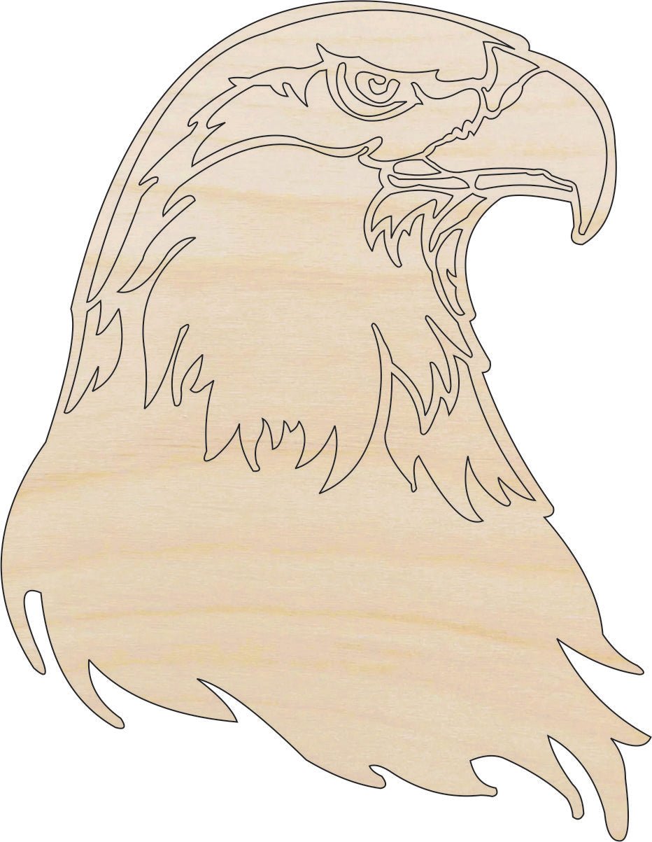 Eagle Wood Craft Shape - Laser Cut Baltic Birch Unfinished DIY Wood Art Supplies BRD87 - The Wood Shape Store