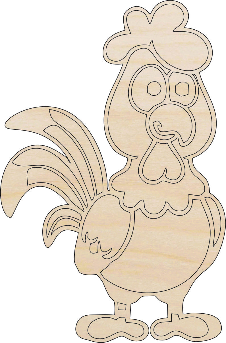 Bird Chicken - Laser Cut Out Unfinished Wood Craft Shape BRD8