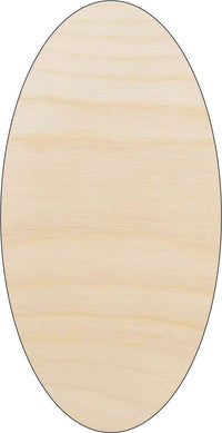 Oval Wood Craft Shape - Laser Cut Baltic Birch Unfinished DIY Wood Art Supplies BSC10 - The Wood Shape Store