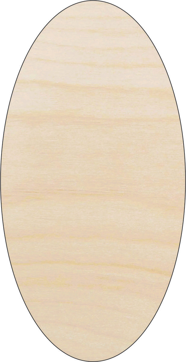 Oval - Laser Cut Out Unfinished Wood Craft Shape BSC10 Oval - Laser Cut Out Unfinished Wood Craft Shape BSC10
