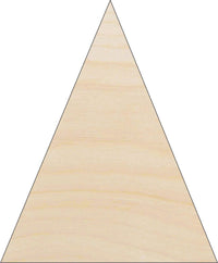 Triangle Wood Craft Shape - Laser Cut Baltic Birch Unfinished DIY Wood Art Supplies BSC12 - The Wood Shape Store