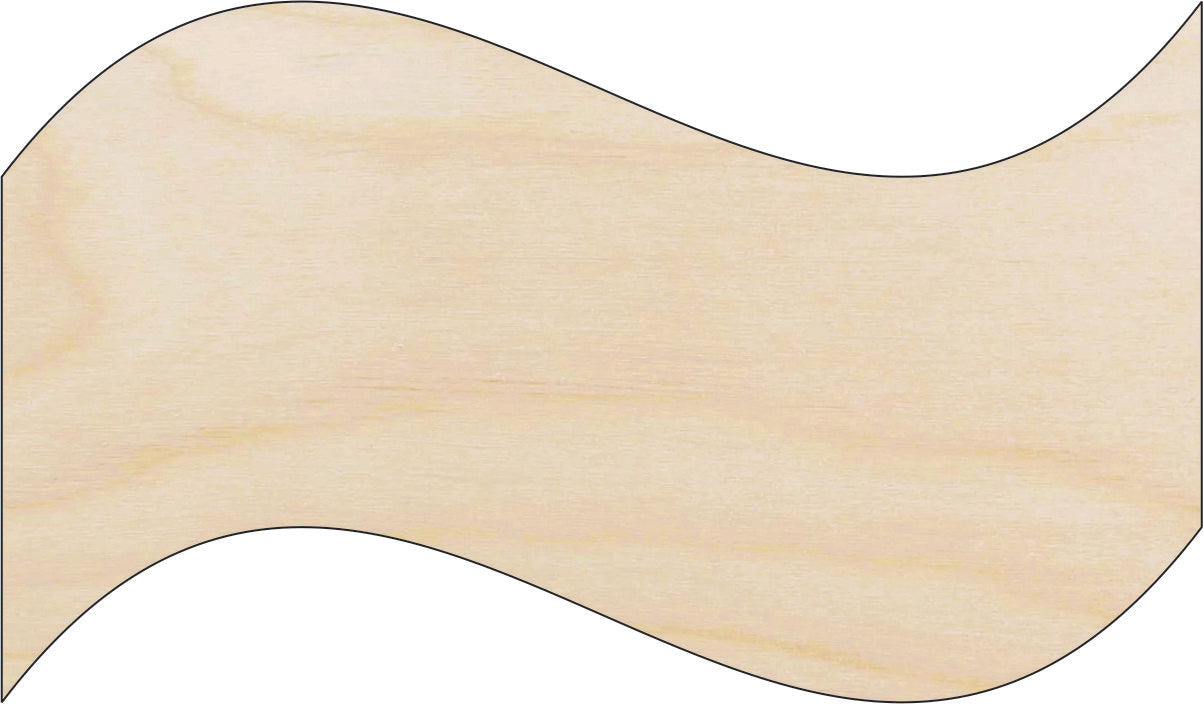 Banner  - Laser Cut Out Unfinished Wood Craft Shape BSC13