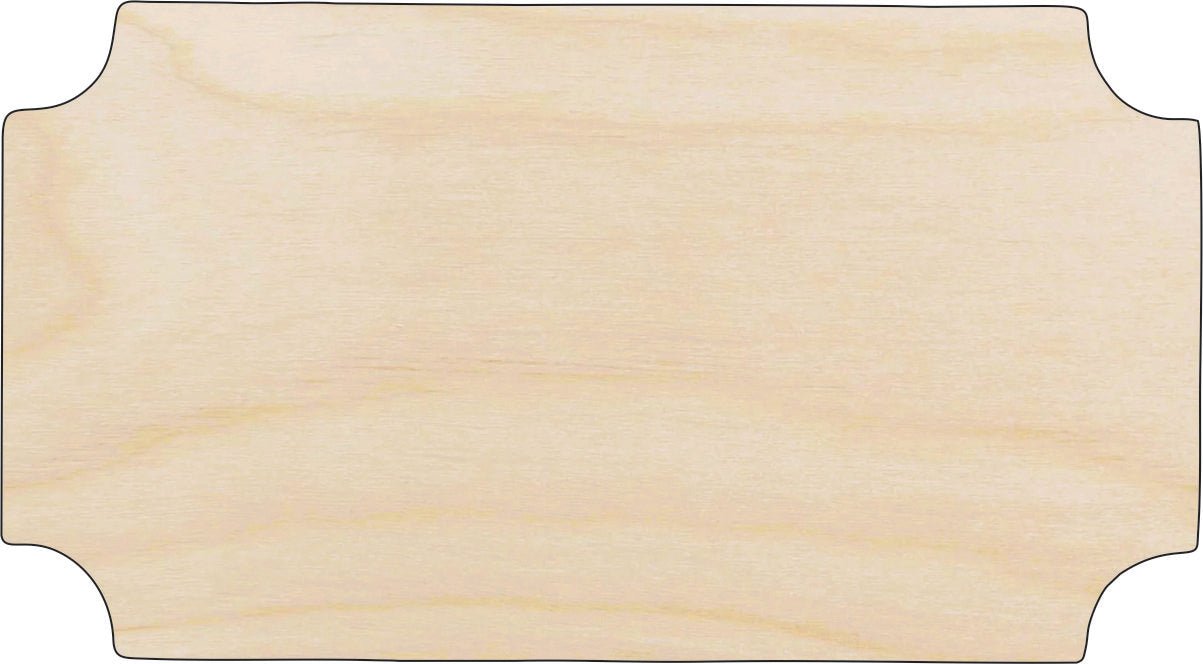 Plaque Wood Craft Shape - Laser Cut Baltic Birch Unfinished DIY Wood Art Supplies BSC14 - The Wood Shape Store