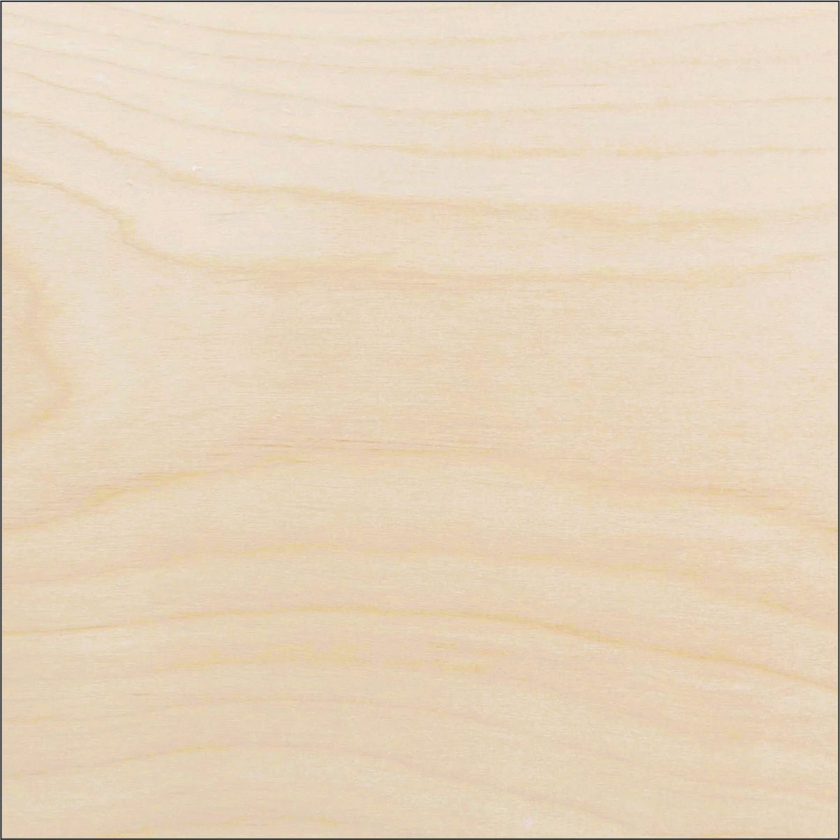 Square Wood Craft Shape - Laser Cut Baltic Birch Unfinished DIY Wood Art Supplies BSC15 - The Wood Shape Store