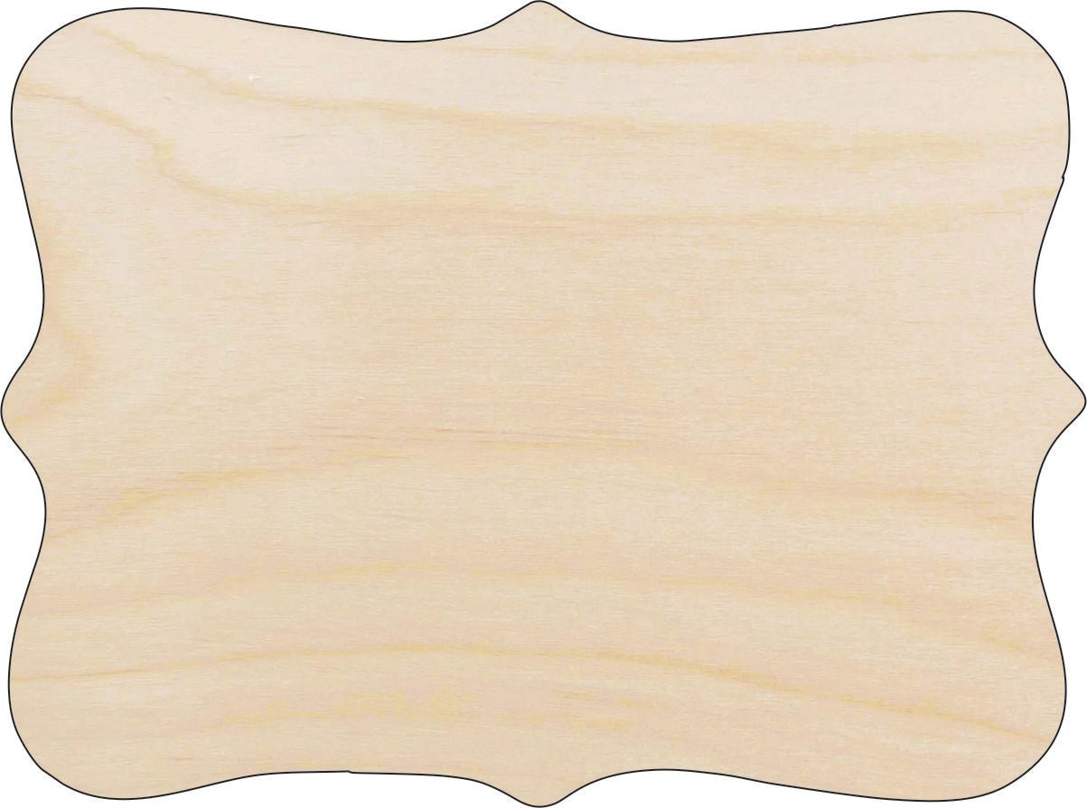 Plaque Wood Craft Shape - Laser Cut Baltic Birch Unfinished DIY Wood Art Supplies BSC16 - The Wood Shape Store