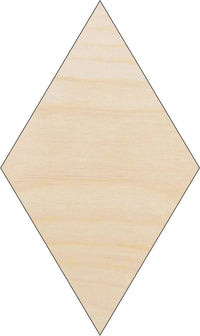 Diamond Wood Craft Shape - Laser Cut Baltic Birch Unfinished DIY Wood Art Supplies BSC20 - The Wood Shape Store