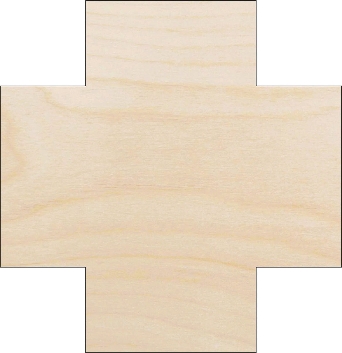 Cross Wood Craft Shape - Laser Cut Baltic Birch Unfinished DIY Wood Art Supplies BSC21 - The Wood Shape Store