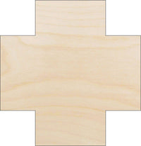 Cross Wood Craft Shape - Laser Cut Baltic Birch Unfinished DIY Wood Art Supplies BSC21 - The Wood Shape Store