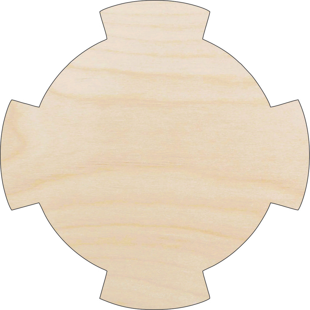 Cross Circle - Laser Cut Wood Shape BSC23