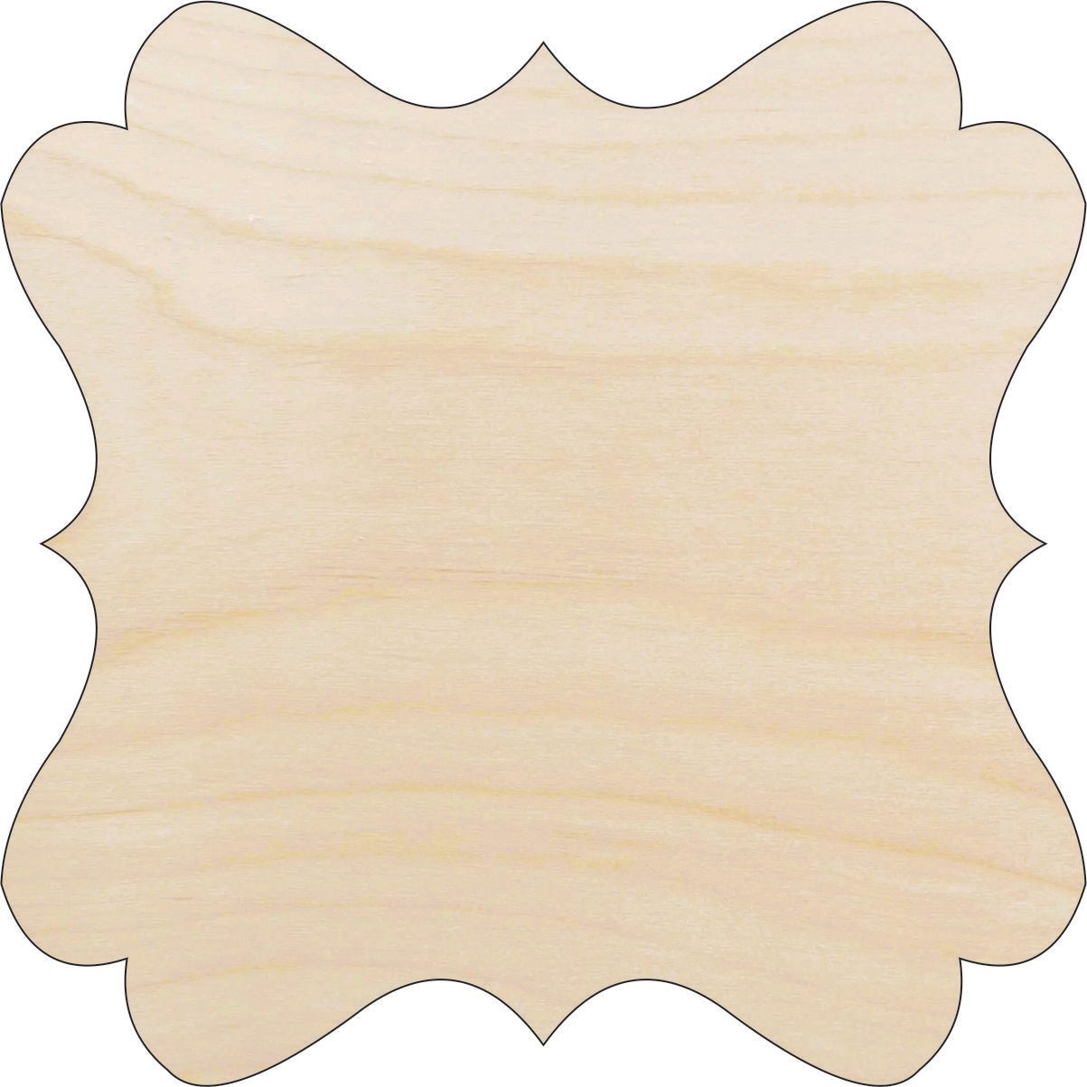 Plaque Wood Craft Shape - Laser Cut Baltic Birch Unfinished DIY Wood Art Supplies BSC26 - The Wood Shape Store