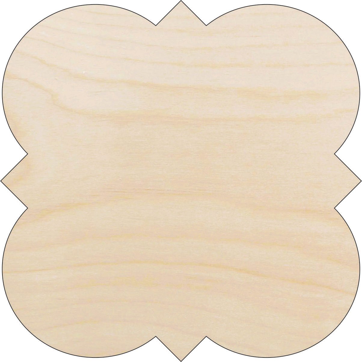 Plaque Wood Craft Shape - Laser Cut Baltic Birch Unfinished DIY Wood Art Supplies BSC27 - The Wood Shape Store