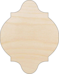Plaque Wood Craft Shape - Laser Cut Baltic Birch Unfinished DIY Wood Art Supplies BSC28 - The Wood Shape Store