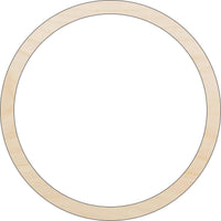 Hoop Wood Craft Shape - Laser Cut Baltic Birch Unfinished DIY Wood Art Supplies BSC29 - The Wood Shape Store
