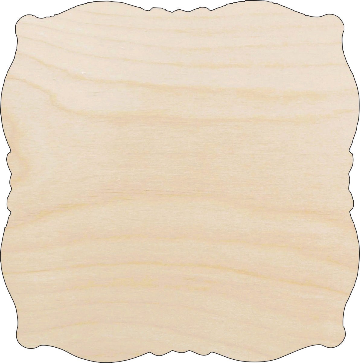 Plaque Wood Craft Shape - Laser Cut Baltic Birch Unfinished DIY Wood Art Supplies BSC30 - The Wood Shape Store