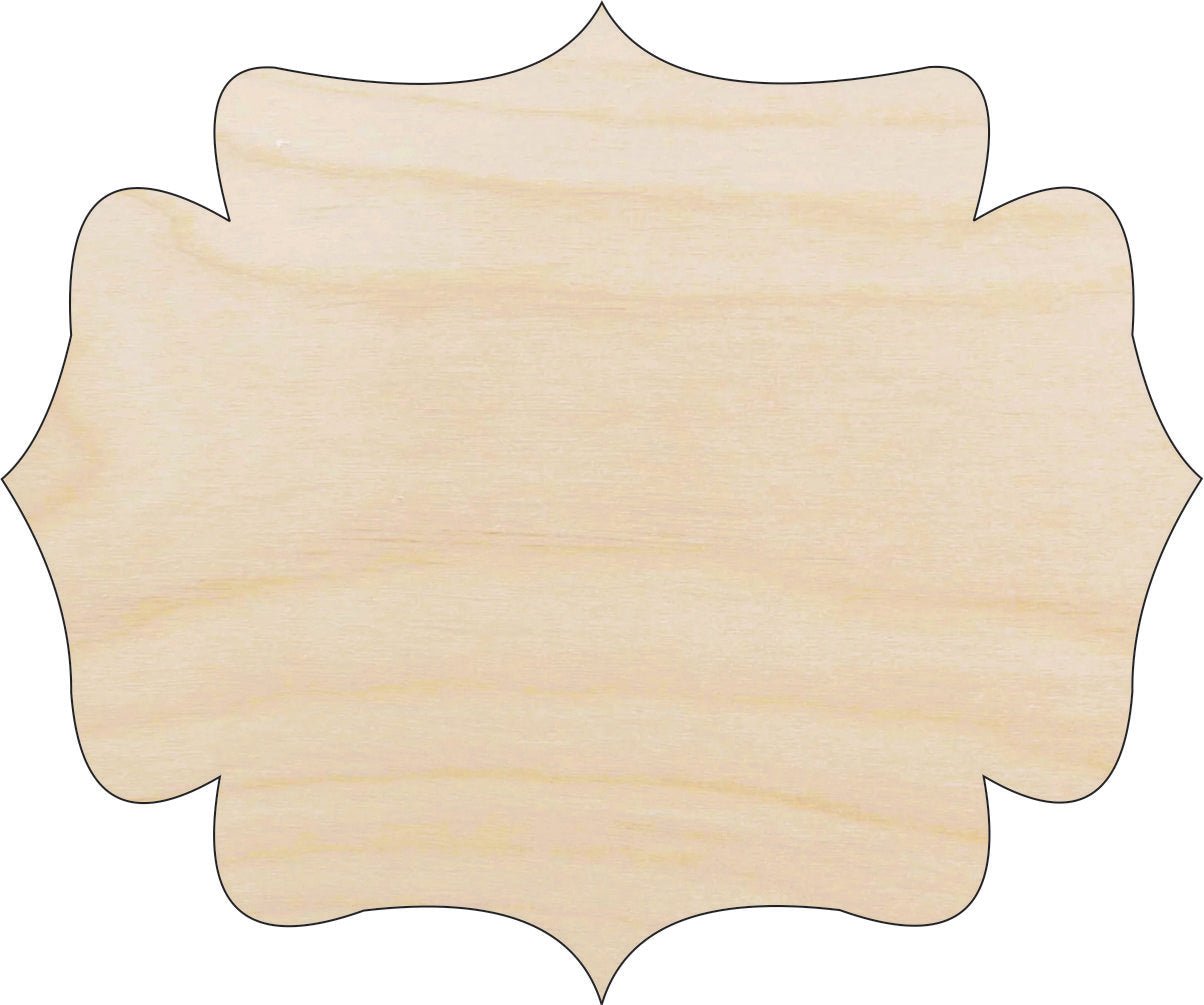 Plaque Wood Craft Shape - Laser Cut Baltic Birch Unfinished DIY Wood Art Supplies BSC3 - The Wood Shape Store