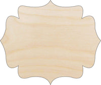 Plaque Wood Craft Shape - Laser Cut Baltic Birch Unfinished DIY Wood Art Supplies BSC3 - The Wood Shape Store