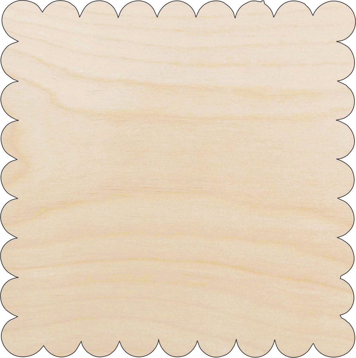 Plaque Wood Craft Shape - Laser Cut Baltic Birch Unfinished DIY Wood Art Supplies BSC44 - The Wood Shape Store