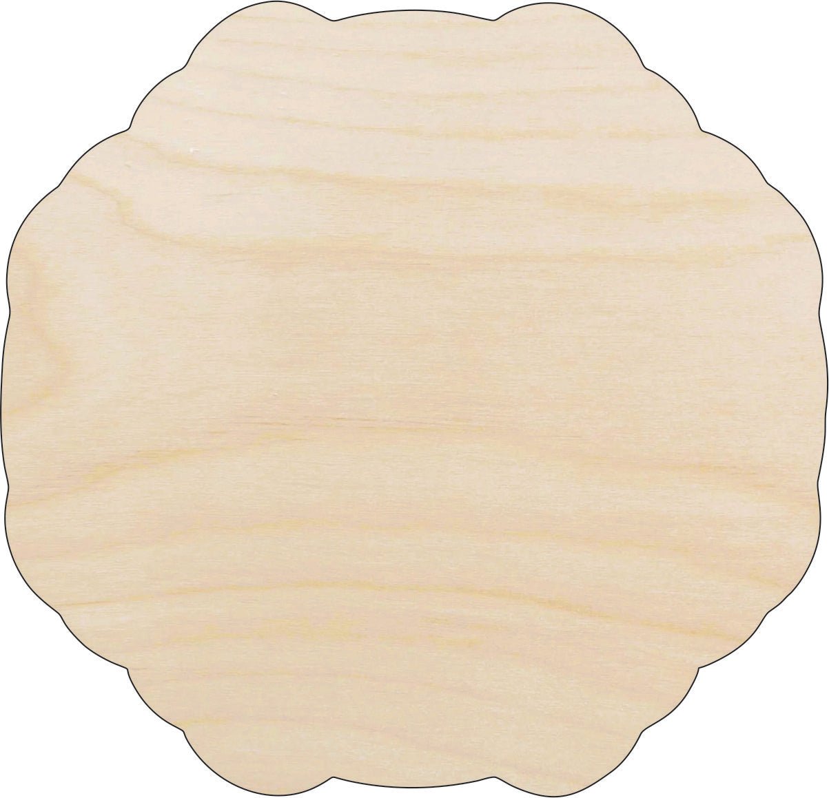 Plaque Wood Craft Shape - Laser Cut Baltic Birch Unfinished DIY Wood Art Supplies BSC48 - The Wood Shape Store