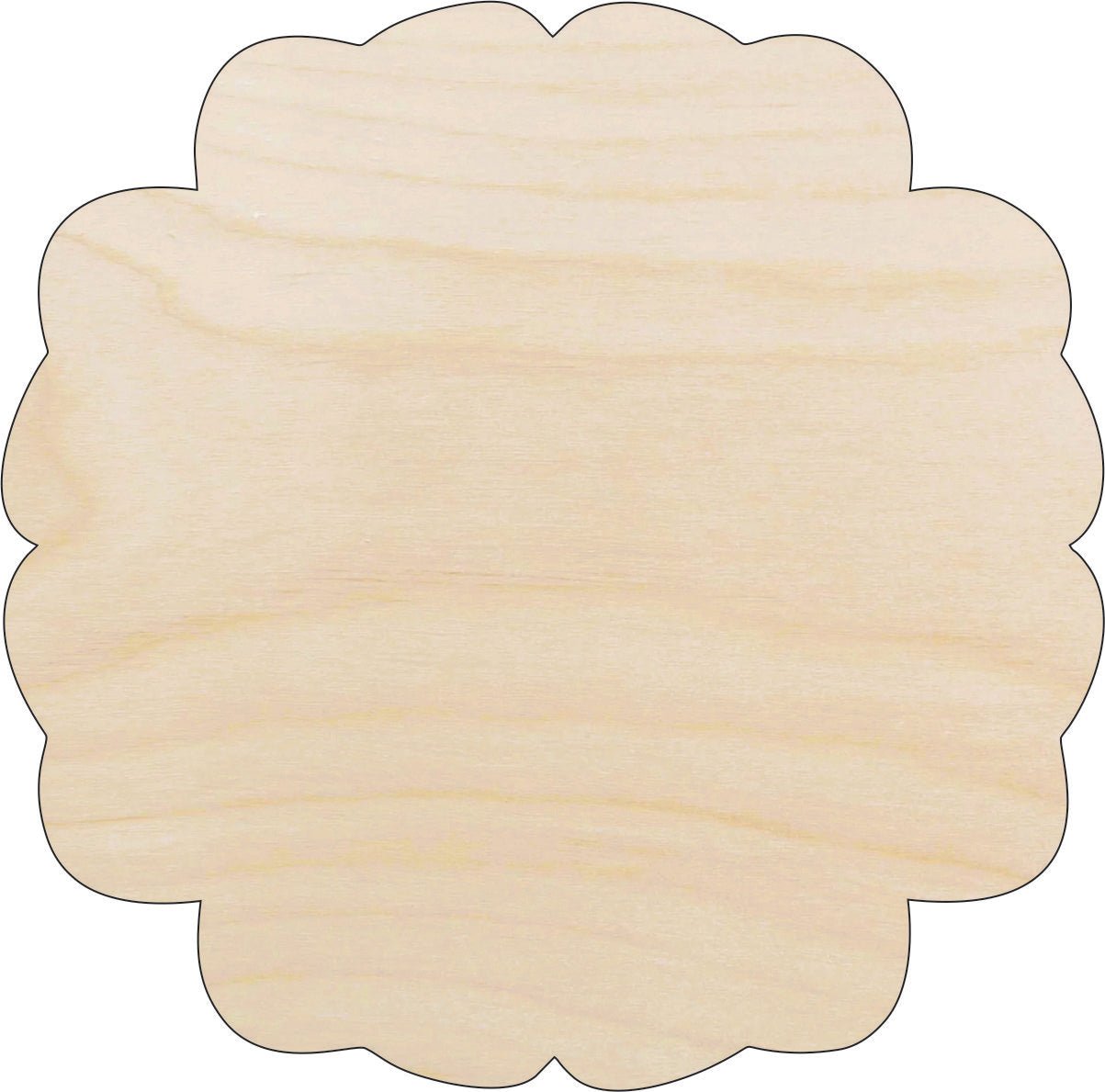 Plaque Wood Craft Shape - Laser Cut Baltic Birch Unfinished DIY Wood Art Supplies BSC52 - The Wood Shape Store