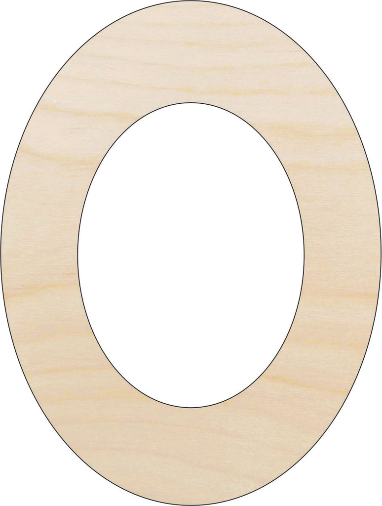 Oval - Laser Cut Out Unfinished Wood Craft Shape BSC5