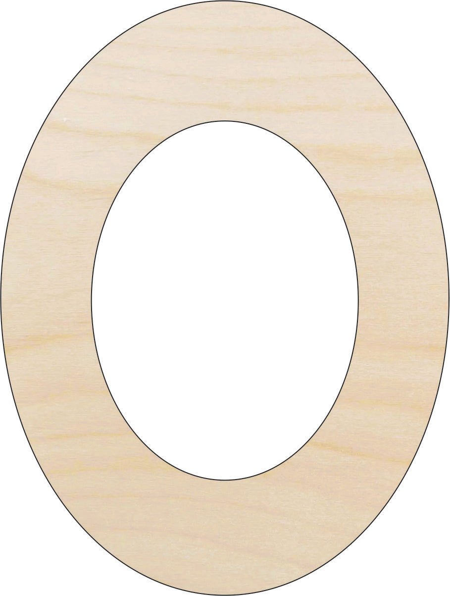 Oval Wood Craft Shape - Laser Cut Baltic Birch Unfinished DIY Wood Art Supplies BSC5 - The Wood Shape Store