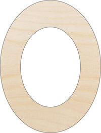 Oval Wood Craft Shape - Laser Cut Baltic Birch Unfinished DIY Wood Art Supplies BSC5 - The Wood Shape Store