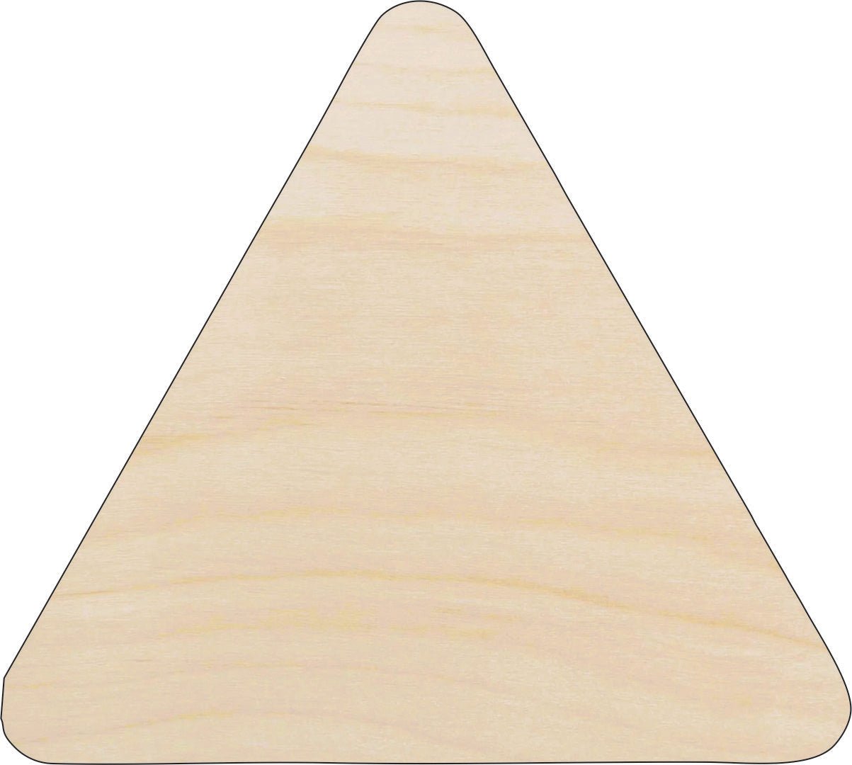 Triangle Wood Craft Shape - Laser Cut Baltic Birch Unfinished DIY Wood Art Supplies BSC6 - The Wood Shape Store
