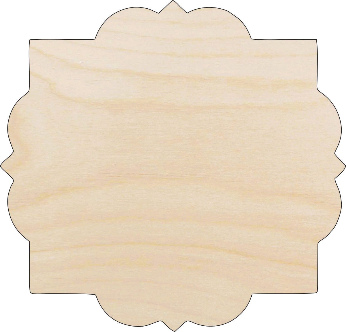 Plaque Wood Craft Shape - Laser Cut Baltic Birch Unfinished DIY Wood Art Supplies BSC9 - The Wood Shape Store