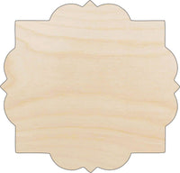 Plaque Wood Craft Shape - Laser Cut Baltic Birch Unfinished DIY Wood Art Supplies BSC9 - The Wood Shape Store