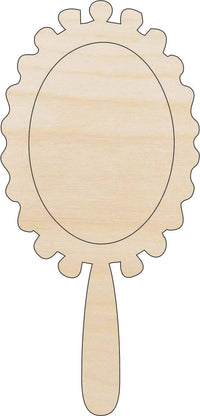 Mirror Wood Craft Shape - Laser Cut Baltic Birch Unfinished DIY Wood Art Supplies BTY16 - The Wood Shape Store