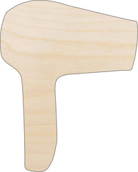 Hair Dryer Wood Craft Shape - Laser Cut Baltic Birch Unfinished DIY Wood Art Supplies BTY1 - The Wood Shape Store