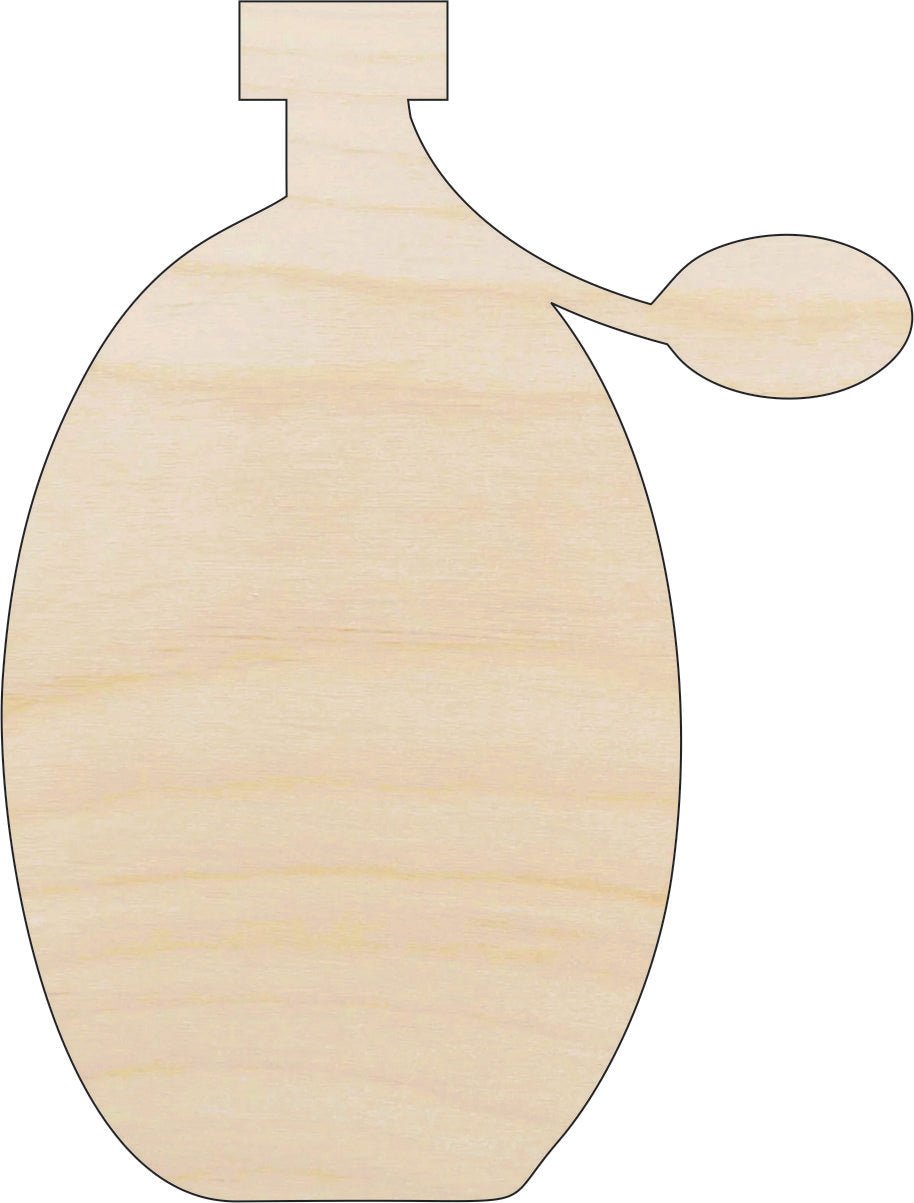 Perfume Bottle Wood Craft Shape - Laser Cut Baltic Birch Unfinished DIY Wood Art Supplies BTY27 - The Wood Shape Store