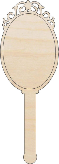Mirror Wood Craft Shape - Laser Cut Baltic Birch Unfinished DIY Wood Art Supplies BTY31 - The Wood Shape Store