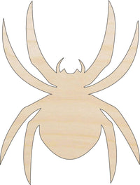 Spider Wood Craft Shape - Laser Cut Baltic Birch Unfinished DIY Wood Art Supplies BUG105 - The Wood Shape Store