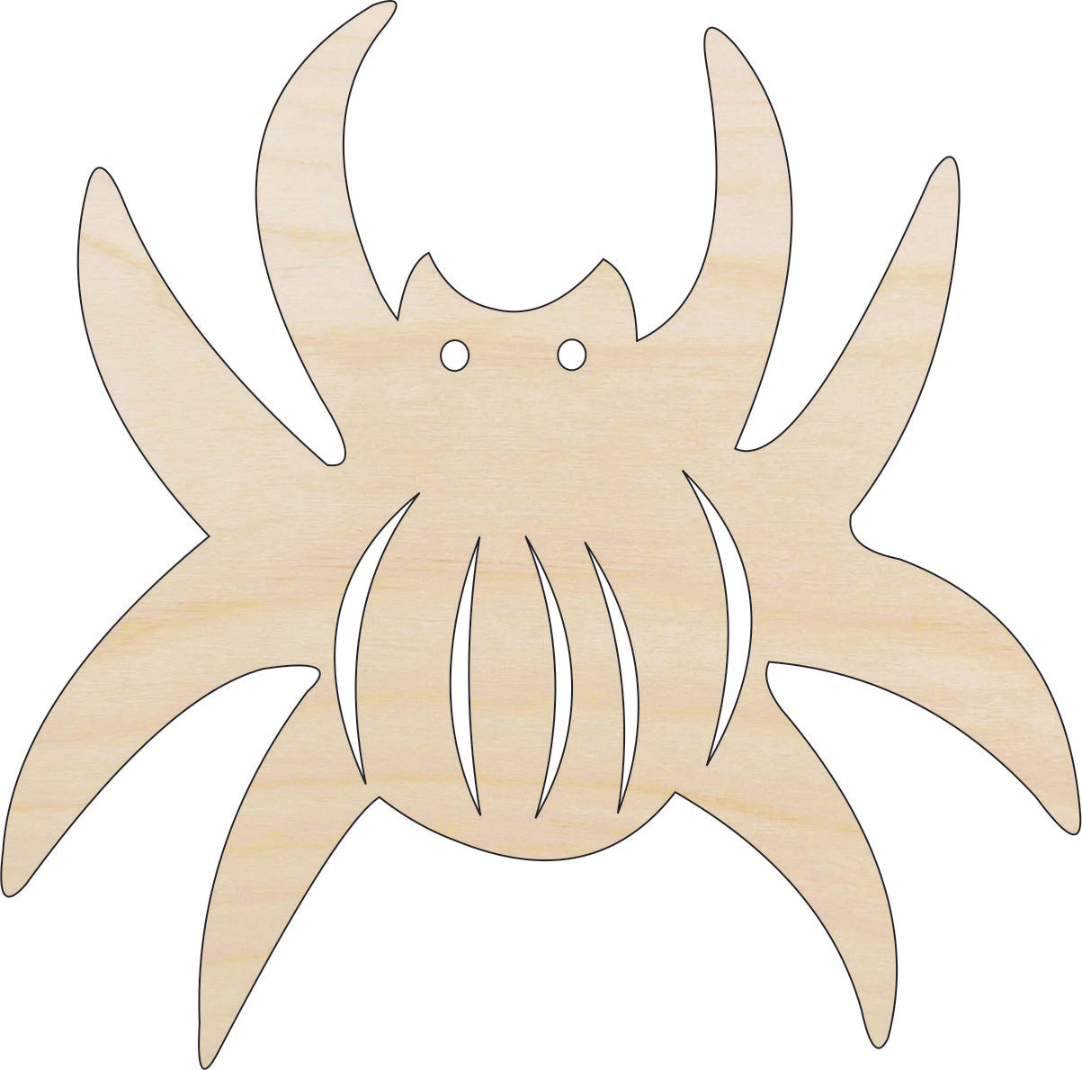 Spider - Laser Cut Out Unfinished Wood Craft Shape BUG106 Spider - Laser Cut Out Unfinished Wood Craft Shape BUG106