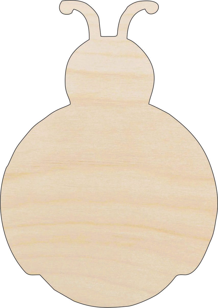 Ladybug Wood Craft Shape - Laser Cut Baltic Birch Unfinished DIY Wood Art Supplies BUG115 - The Wood Shape Store